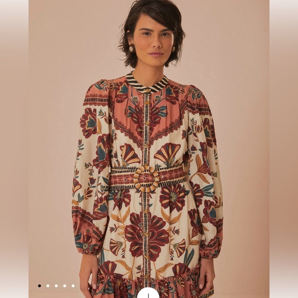NWT FARM RIO RIAD MINI DRESS -Size M - Picture 1 of 16